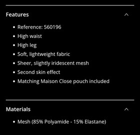 Maison Close High Waist Thong Corps A Corps Blue Size UK 8 10. rrp &pound;49.