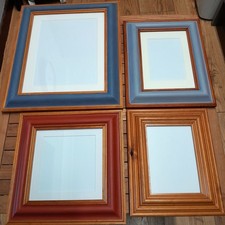 Produktbild - "Cooler Herbst" 4er Set gemischte Vintage Upcycling handbemalte Rahmen