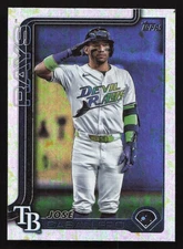 2025 Topps #133 Jose Caballero COMPLETE SET FOILBOARD /417 Tampa Bay Rays