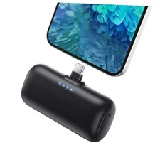 Mini Portable Charger USB C A-Black-for iphone, samsung and more usb c devices