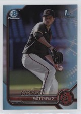 2022 Bowman Draft Chrome Sky Blue Refractor Nate Savino #BDC-163 0ba8
