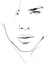 Minimalist Portraits Subtle Masculine Expression Canvas 28x40" (71x102cm)