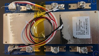 Reclaimed 200A LifePO4 4S BMS with Temp Sensor and Ring Terminal Balance Leads