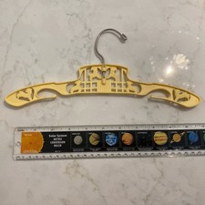 Vtg 1950  s Baby Children Clothes Hanger Swivel Lambs Yellow Closet