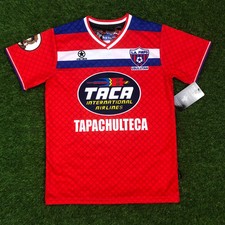 LA Firpo Mens Retro Soccer Jersey, 1992 Taca, Diaz Arce #10, Red