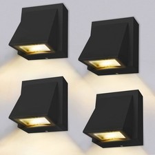 4pcs Outdoor Wall Light Indoor Wall Lantern IP65 Waterproof Sconce Lamp Aluminum