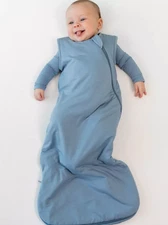 Kyte Baby 1.0 Tog Sleep Bag Wearable Blanket Double Zip Sleeveless Blue Small