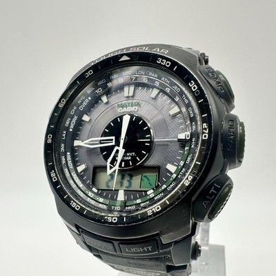 Casio ProTrek PRW-S5100 Funk Solar Uhr Schwarz Neu Aus Japan