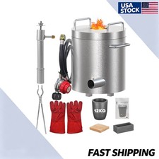 Propane Melting Furnace Kit 12KG 2700 F High Heat Foundry Kiln Casting Smelter