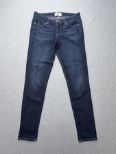 Paige Verdugo Ultra Skinny Jeans Womens 29 Blue Dark Wash Mid Rise Stretch Denim