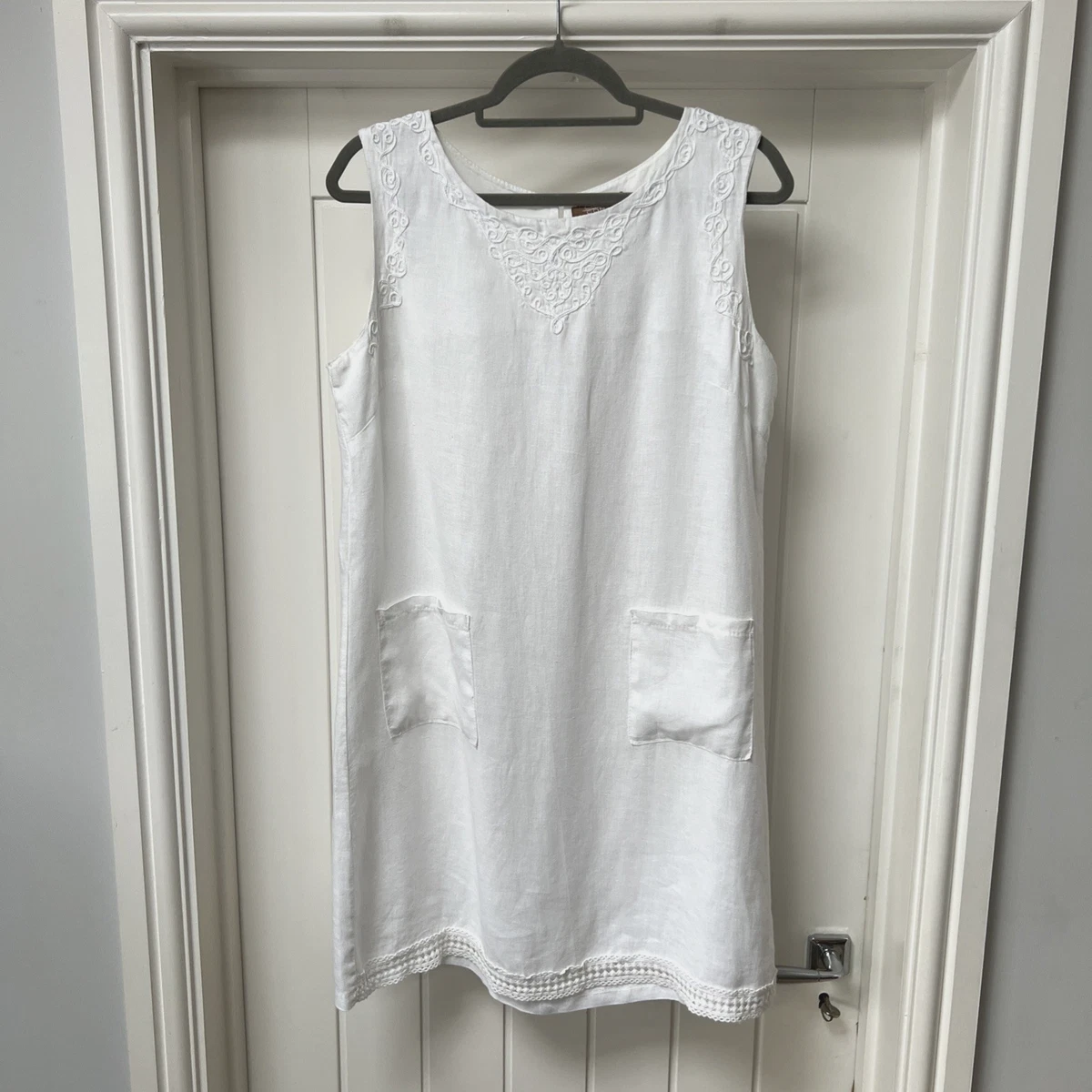 chinese dress ladies Carla Long Sleeve Linen Dress