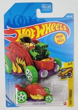 Hot Wheels New For 2021 Fast Foodie   Car-De-Asada   Red Taco 1:64 Diecast Car