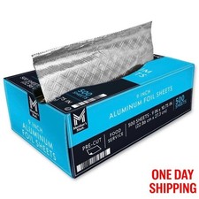 Member s Mark Foil Sheets 9 x 10.75 Inch 500 Count Aluminum Foil