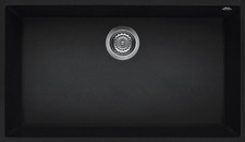 ELLECI QUADRA 130 LKQ13086BSO Lavello Vasca Singola Sopratop Nero cm 79x50