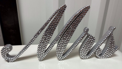 Diamanté Bling MR & MRS Schild 