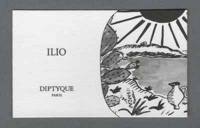 Werbekarte - Advertising Card - Ilio de Diptyque beidseitig