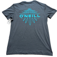 O  NEILL Mens T SHIRT Sz Medium M Surf Tee Blue UPF 50 Moisture Wicking Stretch