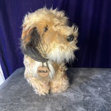 Vintage Benji Plush Stuffed Toy Puppy with Collar   Dakin