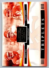 2005 Donruss Gridiron Gear Triplets  Hall Gonzalez & Green T-9 0708/1000