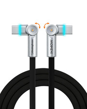 Chubby Rotatex 240W Dual 180 Rotating Fast Charging Cable with LED Light Soft S