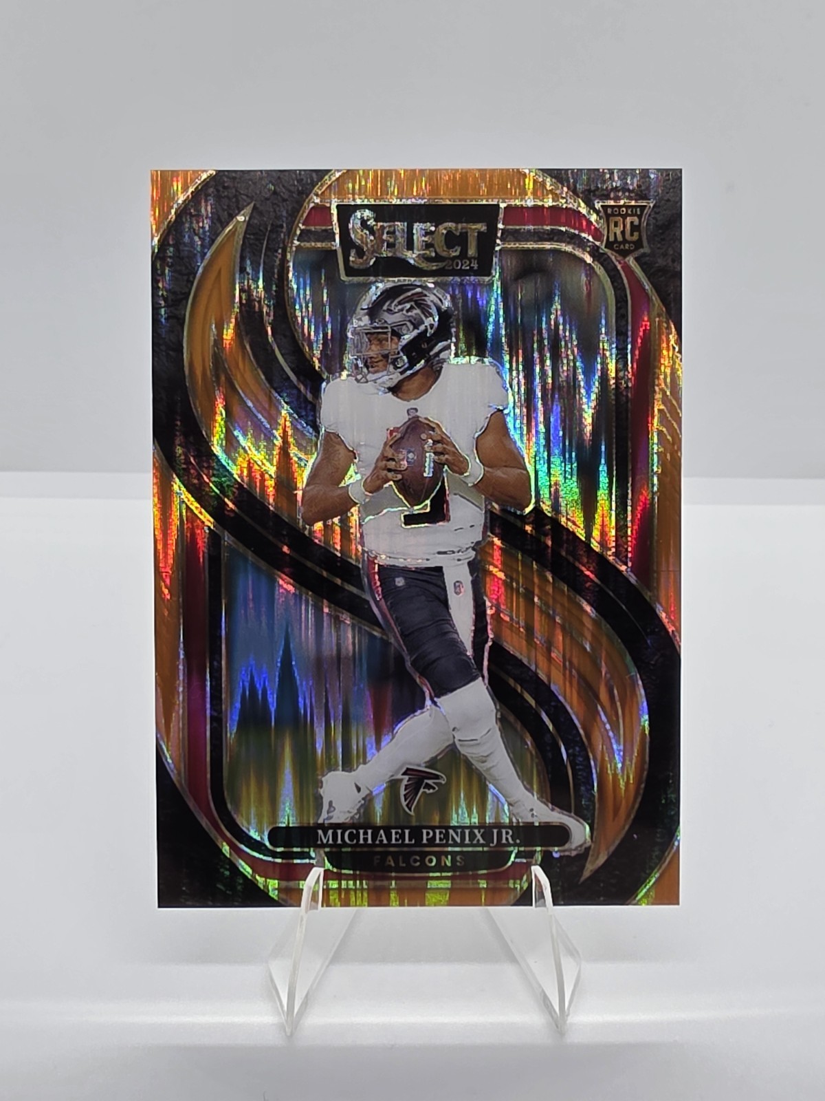 2024 Select Premier Level Michael Penix Jr. #110 Orange Shock Prizm /399