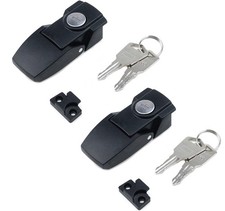 2 Sets 2.99" Concealed Toggle Latch Black Spring Loaded Toggle Clamps Lock Al...