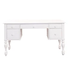Summer House I Vanity Desk in Oyster White