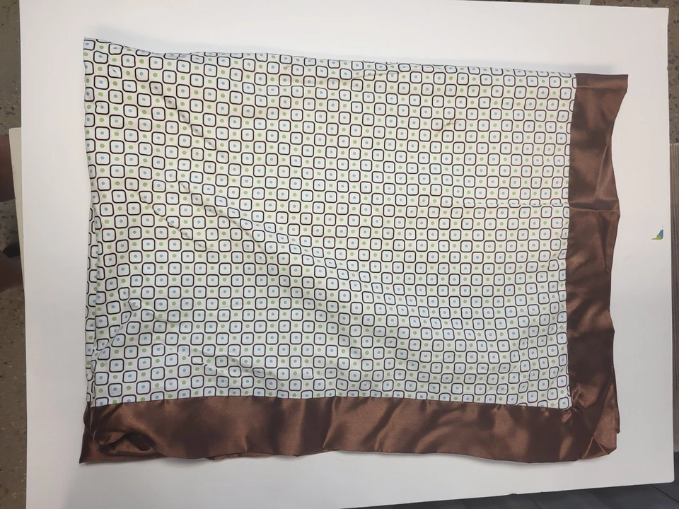 Stephan Baby: Manta para bebé niño reversible verde polar marrón azul Foto 3 de 4