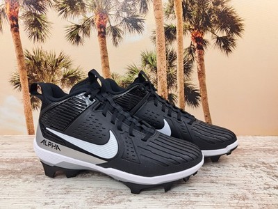 Nike Alpha Menace Strong Football Cleats Black Silver II5139-010