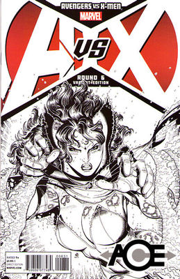 AVENGERS Vs. X-MEN #6 (of 12) Bradshaw Sketch Variant Cover 1:200