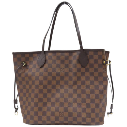 LOUIS VUITTON Neverfull MM Tote Bag Damier Ebene Braun Braun N51105