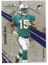 2010 ROOKIES & STARS BLUE LONGEVITY SERIAL #24/50 DAVONE BESS MIAMI - FREE SHIP
