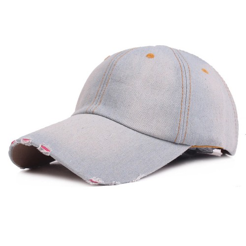 Men’s Adjustable Visor Hats Denim Baseball Caps Casual Outdoor Cowboy Hat - Photo 3/6