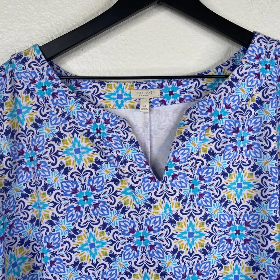Платье Talbots длиной до колена без рукавов синее размер 3X эластичное офисное курортное - Изображение 4 из 4