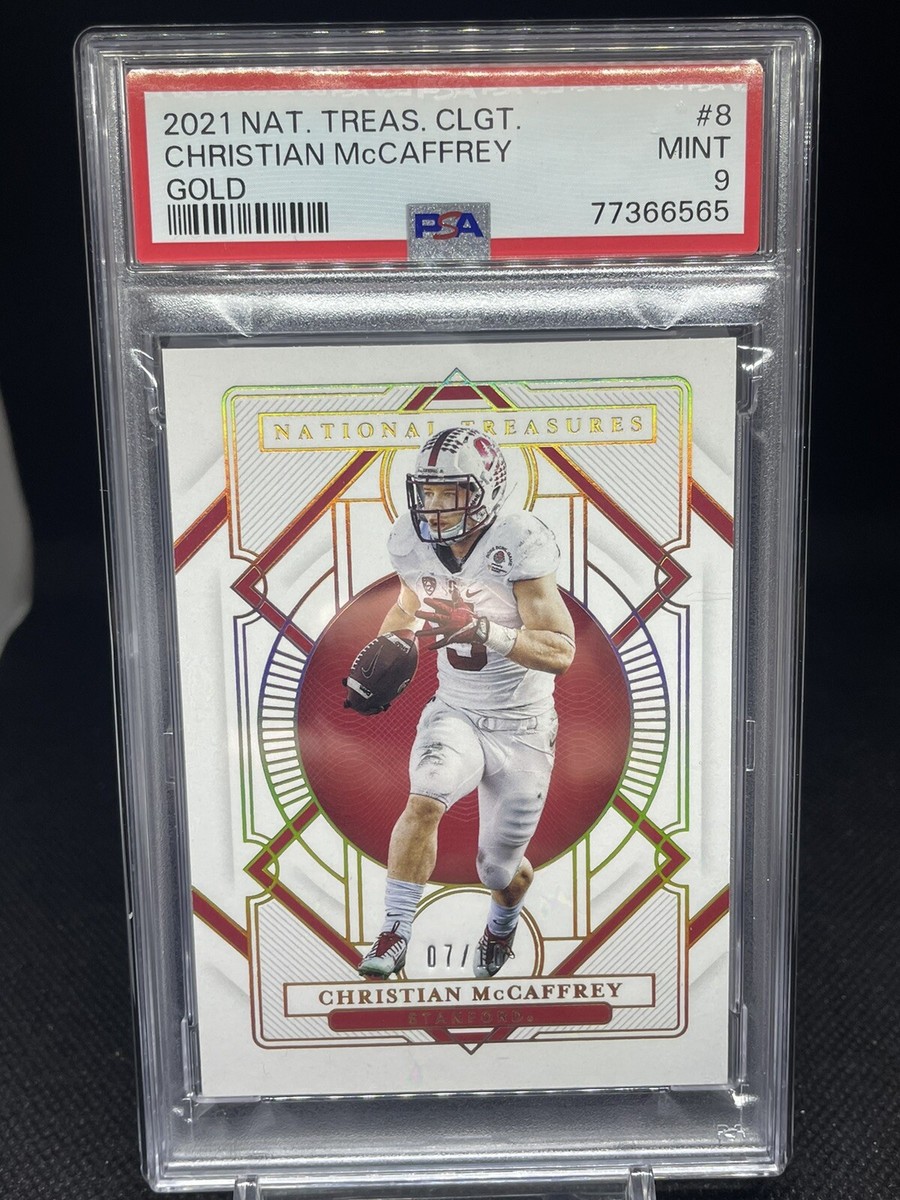 2021 National Treasures Collegiate Christian McCaffrey Gold 7/10