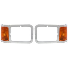 For Ford F650 F750 F-650 -f750 00-15 Left Right Headlights Bezel Wcorner Light