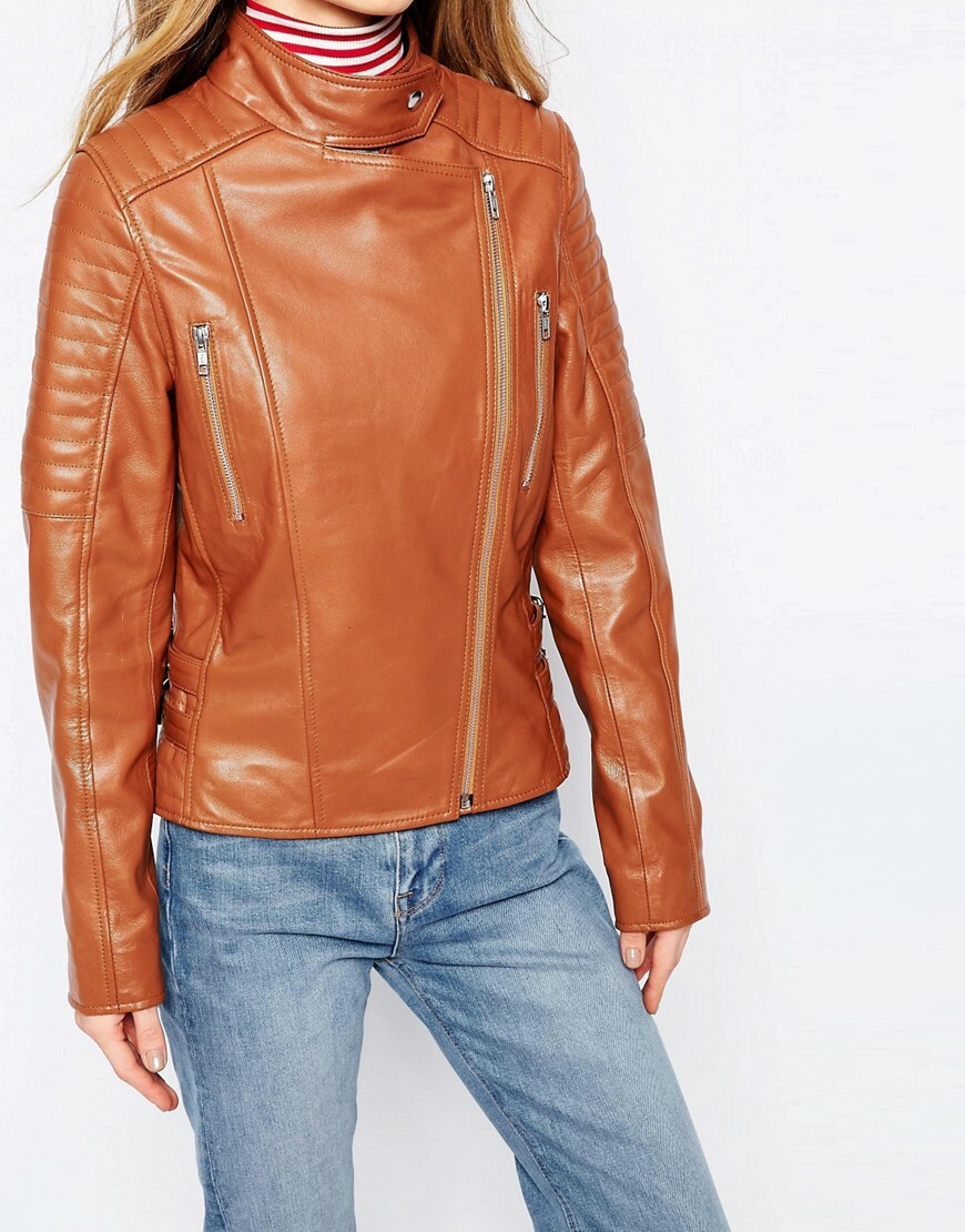 Veste En Cuir Doré Barney's - Taille M, Neuve Avec Étiquette, Style Unique