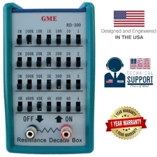 7 decade 1W Resistance Box Resistor Substitution ✔0~11,111,110 Ohm ✔USA Warranty