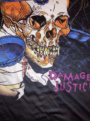 METALLICA Damaged Justice Men's T-Shirt 3XL Pushead Thrash Metal