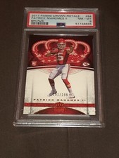 2017 CROWN ROYALE PATRICK MAHOMES RC ROOKIE  BRONZE /299 PSA 8 CHIEFS MVP RARE
