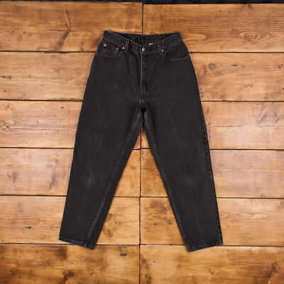 Vintage Levis 550 Jeans 29 x 28 Dark Wash Tapered Grau Damen Red Tab Denim