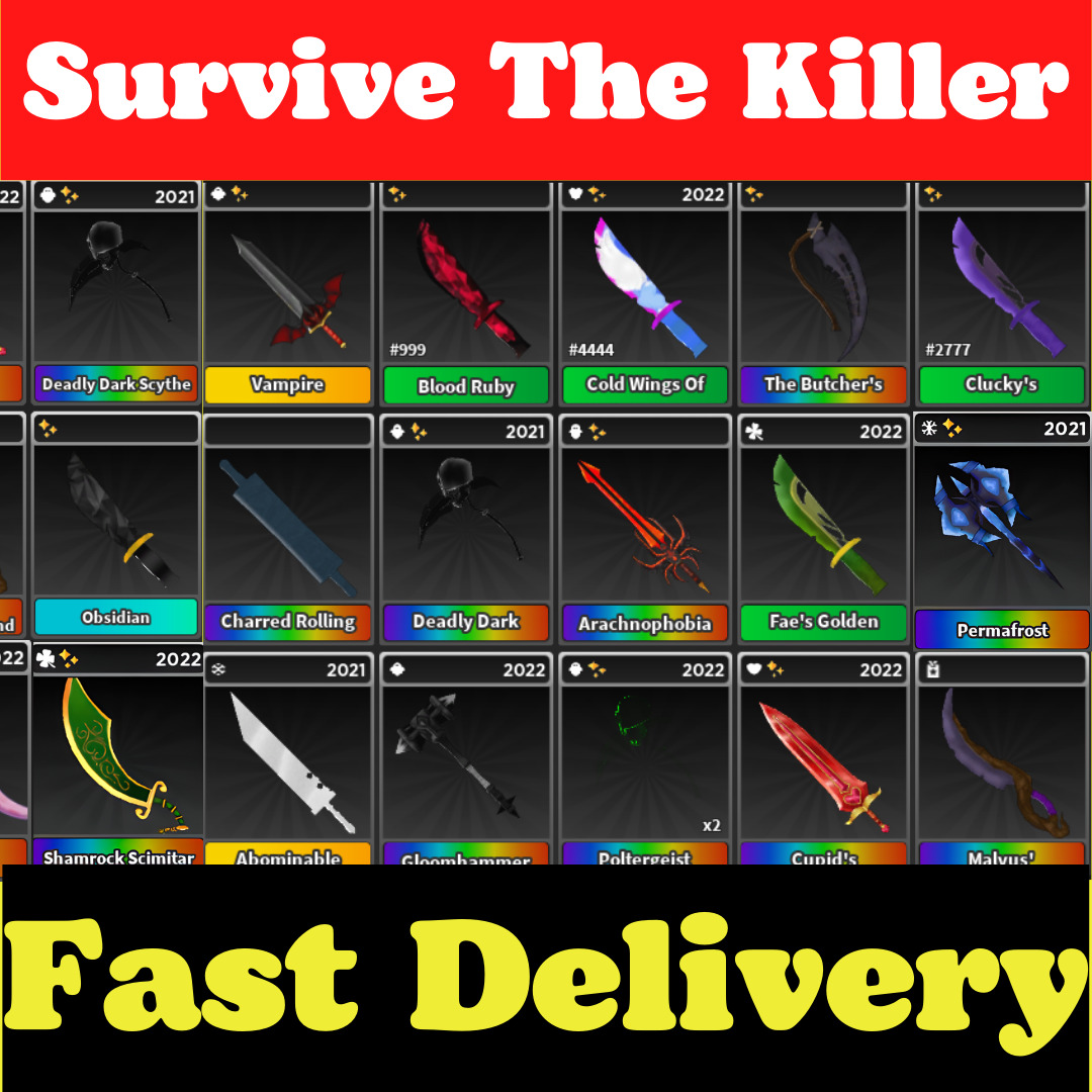 Roblox Survive The Killer (STK) Knives, Killers UPDATED Cheap and