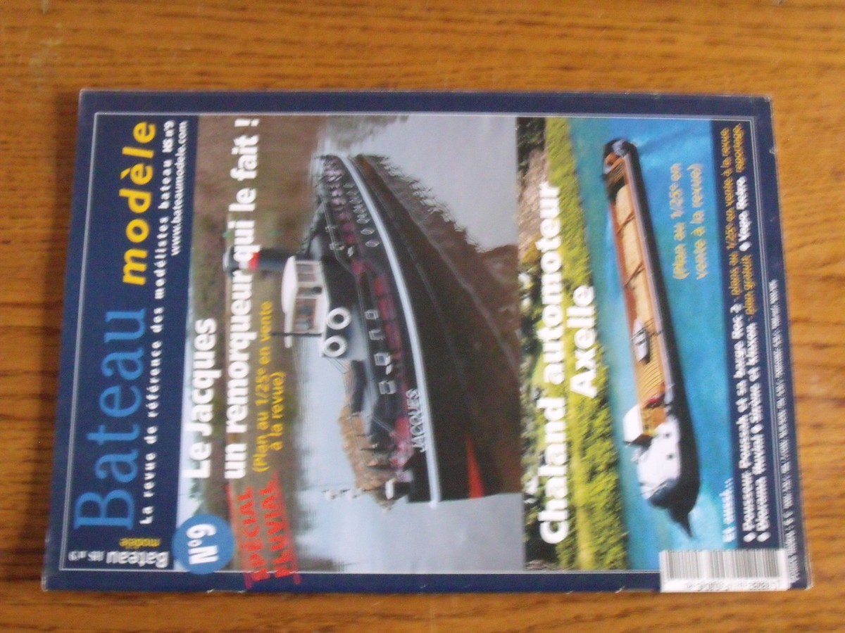 Revue Bateau Modele n°9 Chaland Automoteur Axelle Le