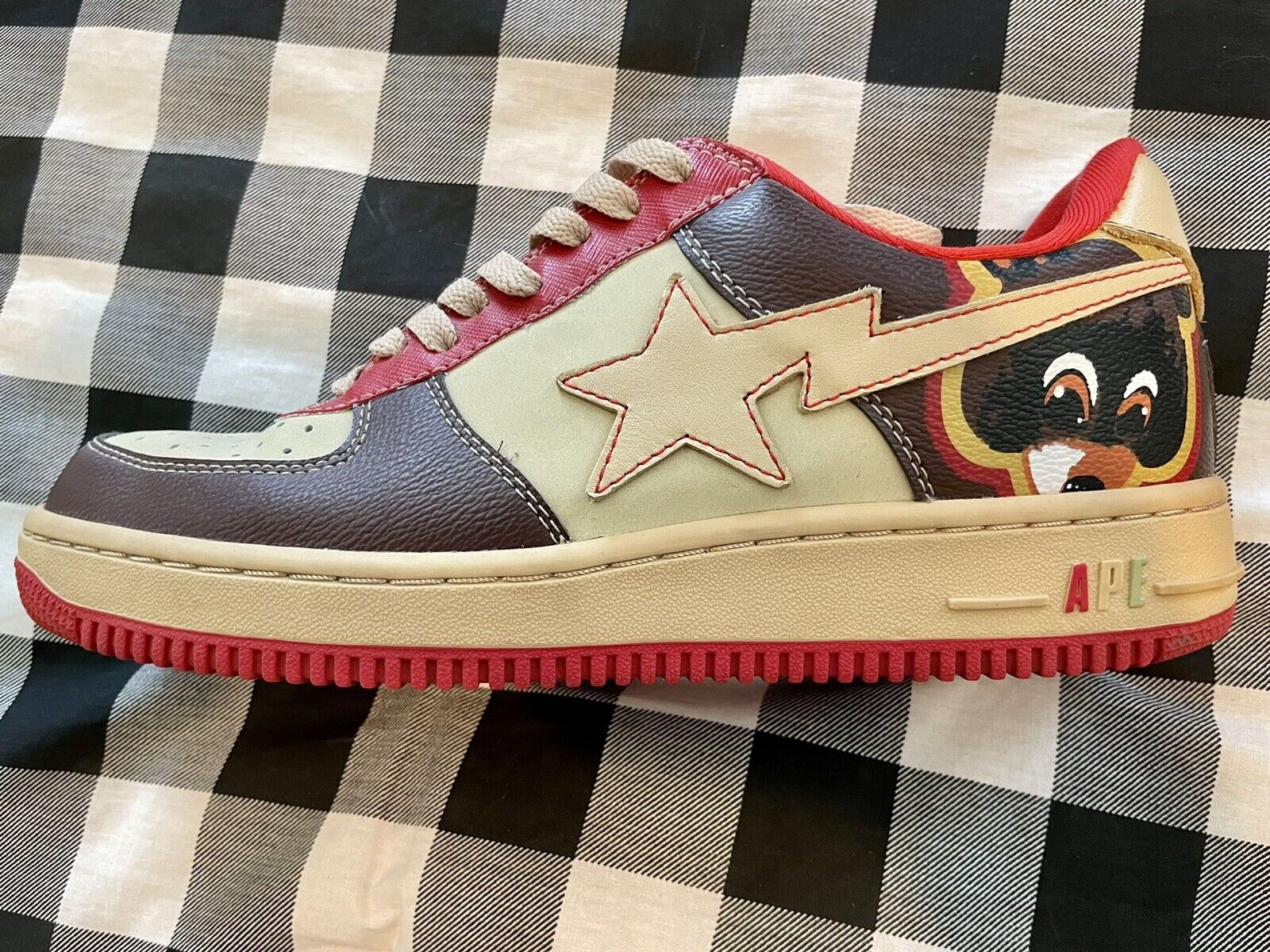 Custom CARTOON Bapesta Kanye West College Dropout! 