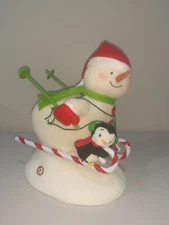 Hallmark Swooshin’ Duo Singing Snowman Penguin Animated Light Sound & Motion NWT