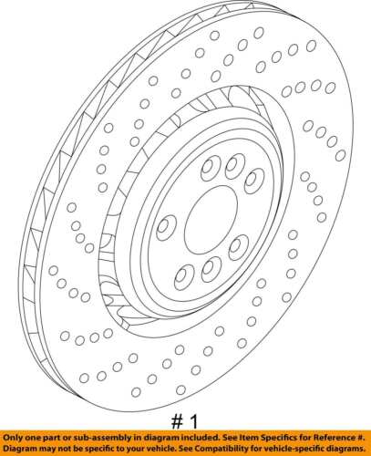 Componentes de freno de suspensión trasera BMW OEM 20-24 X5,X6 - Rotor 34206898493 - Imagen 2 de 2