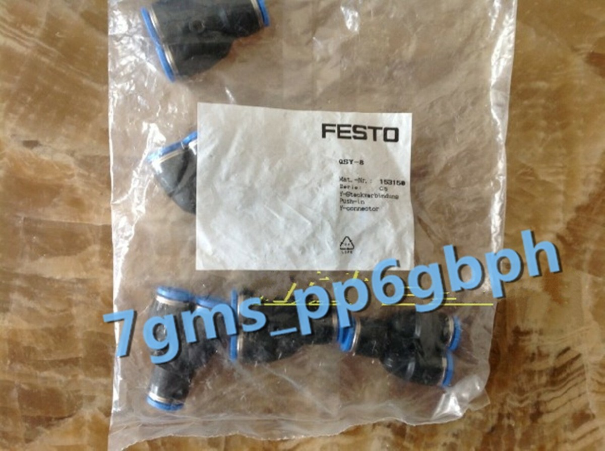 2 PCS NEW FESTO QSY-8 153150 Y-type three-way quick plug connector
