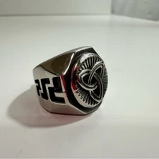 Celtic Trinity Knot Triquetra Stainless Steel Ring Size 8