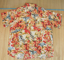 Vintage 1960's Hawaiian Shirt made by South Pacific - hand screened 