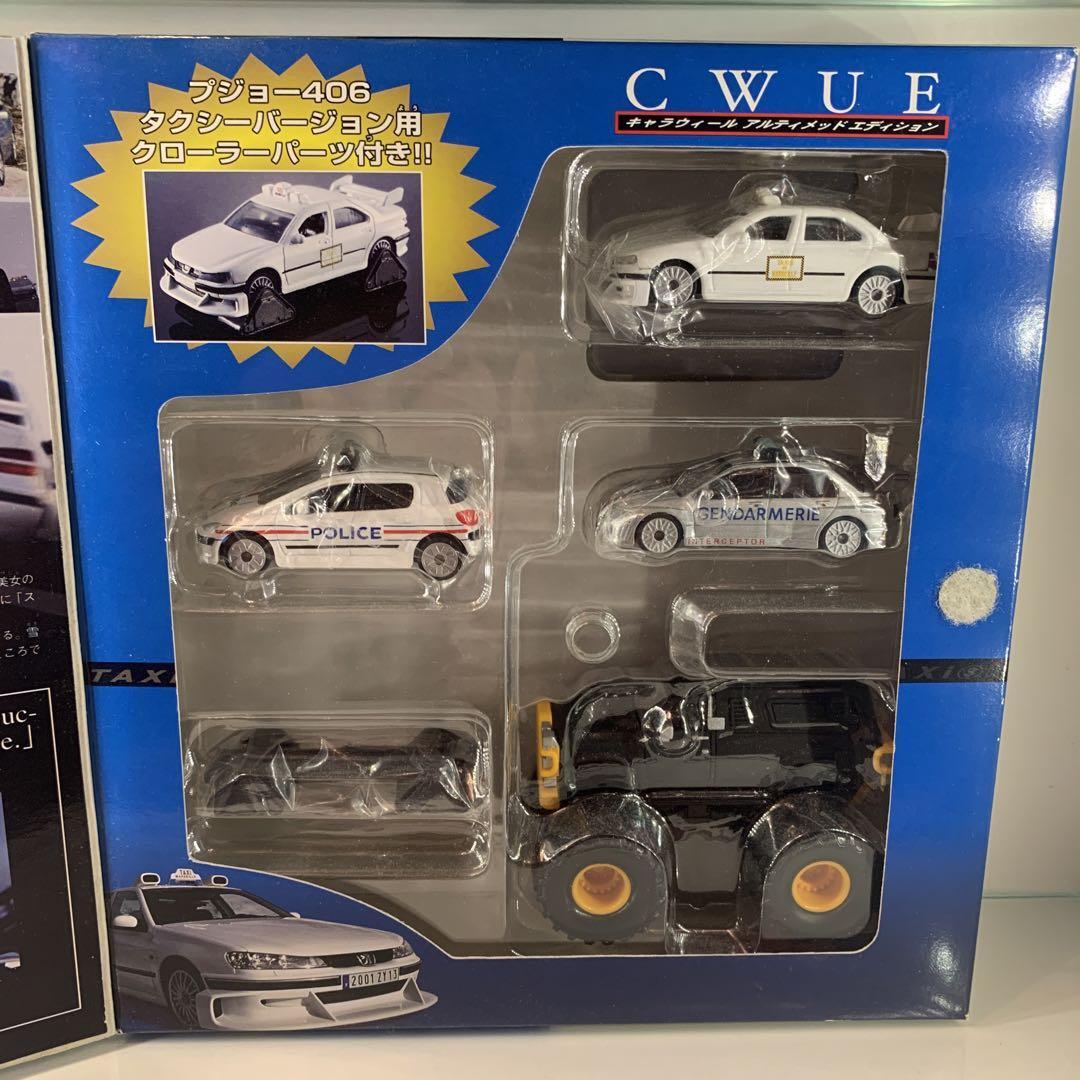 希少Hotwheels TAXI3 BANDAI プジョー406 ミニカーセット CWUE Chara Wheels Ultimate Edition Taxi 3 Peugeot 406